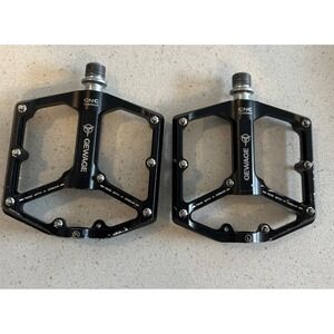 Gewage Bicycle Pedals Enjoy Cycling‎ Rock Bris. Light 16" Black Preowned